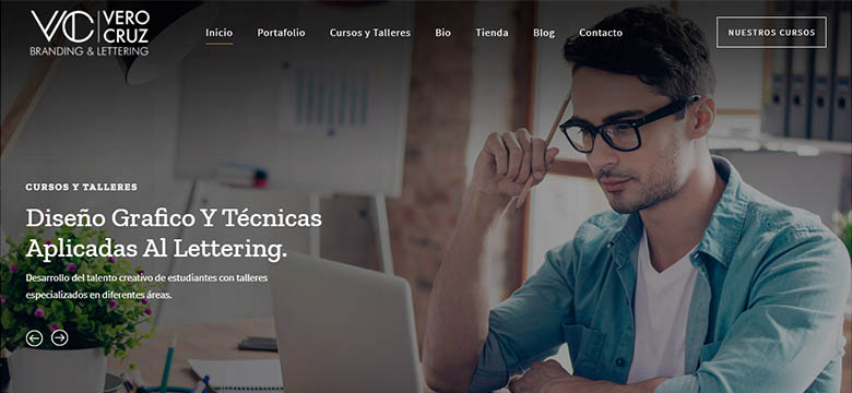 Vero-Cruz Branding & Lettering sitio web