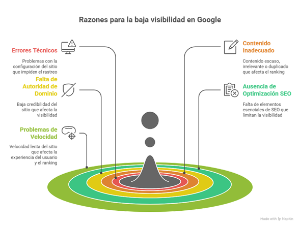 ¿Su sitio web no aparece en Google? Estas son las causas más comunes