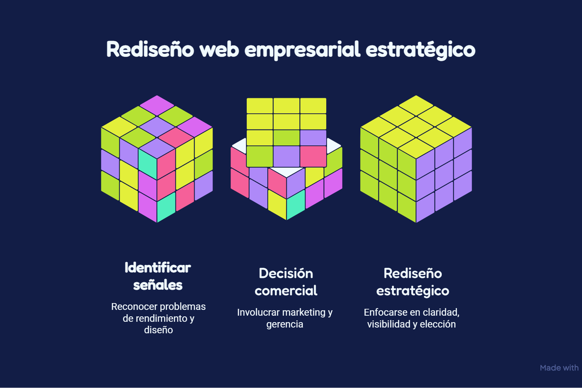 Señales para un rediseño Señales para un rediseño
